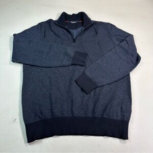 Loro Piana Mens Sweater 1/4 Zip Roadster Pull Cashmere Size 50